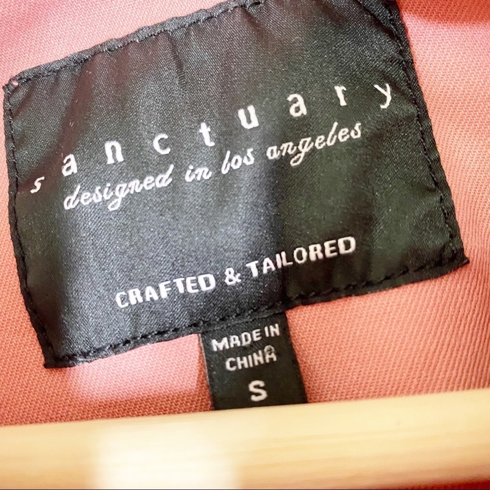 Sanctuary Clothing Salmon Pink Button Down Shirt Jacket Shacket S - Picture 8 of 10